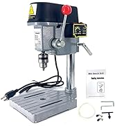 EWANYO 3-Speed Benchtop Drill Press, Electric Bench Wood Drilling Machine for DIY Creation, Small...