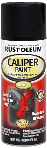 Rust-Oleum 251592 Automotive Caliper Spray Paint, 12 Ounce (Pack of 1), Black, 11 Fl Oz
