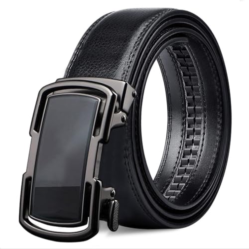JSEIAJB Men's Leather Belt With Automatic Buckle And Versatile Casual Belt