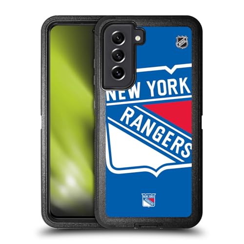 Coque blindée Samsung S21 FE 5G New York Rangers finie les rayures NHL