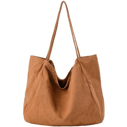 Image of Canvas Tote Bag for Women Large Hobo Shoulder Bag for Work Travel Casual Message Bag Tote Purse handbags