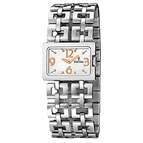 Festina F16769/4 montre de tradition avec boîtier acier brossé et finitions soignées