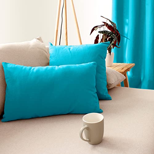Enjoy Home Coussin 40 x 40 , 400g Turquoise Coton Cover