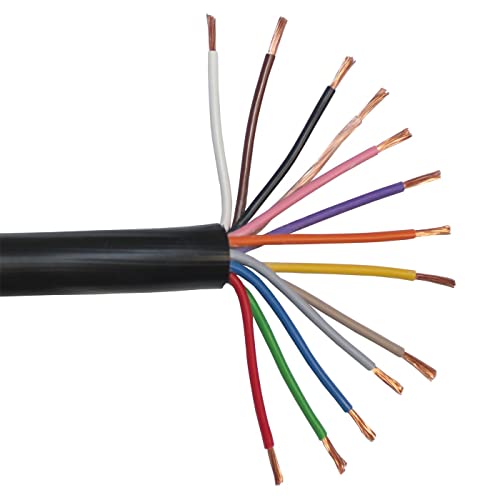 5m FLRYY Cable del vehículo 13x 1,5mm² ronda Cable CAR Cable de remolque Cover