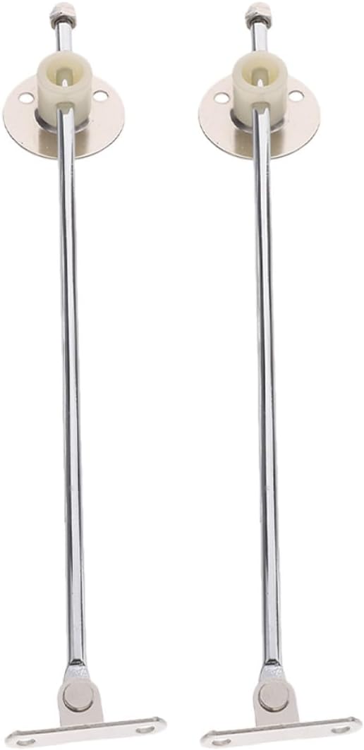 2pcs Metal Close Cabinet Door Damper Hinges with Lid Support for Flap Door, Lift Support Hinges for Kitchen Wardrobe and Furniture Cabinet Hardware