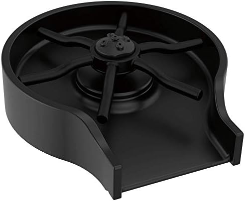 Delta Faucet Metal Glass Rinser for Kitchen Sinks, Kitchen Sink Accessories, Bar Glass Rinser, Matte Black GR250-BL