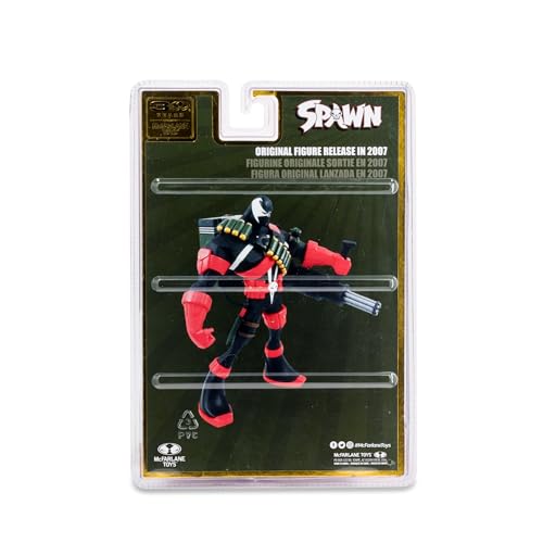 Boneco McFarlane Toys Commando Spawn (digitalmente remasterizado) 18 cm, 30º aniversário