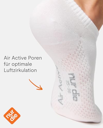 Nur Die Bambus Sneaker Socke 2er Pack Damen kaum sichtbar Bambussocken weich