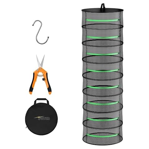 iPower 8-Layer Drying Rack with Pruner Cover