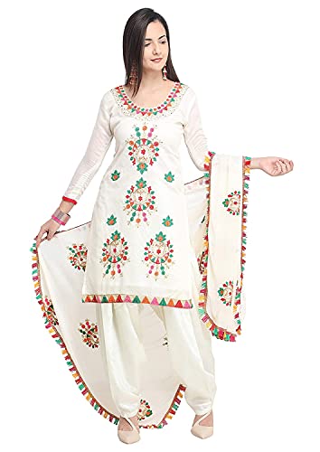Lady Dwiza Readymade Indian Pakistani Ethnic Party Wear Girl Punjabi Salwar Kameez Dhoti Patiala Suit for Women White Lady Dwiza Readymade Indian Pakistani Ethnic Party Wear Girl Punjabi Salwar Kameez Dhoti Patiala Suit for Women White