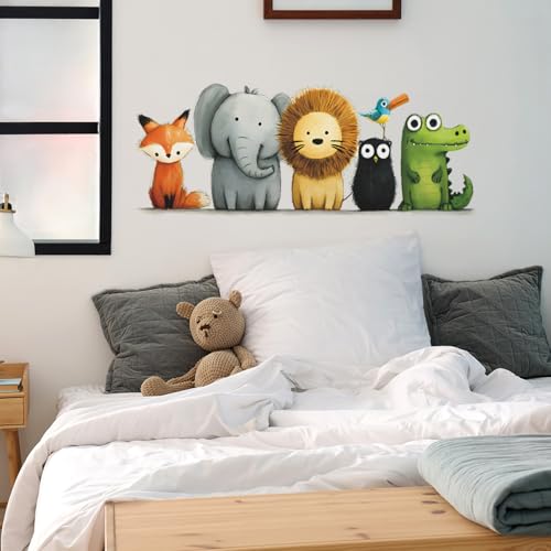 Vinilos decorativos animales selva en vinilo impermeable miniatura 3