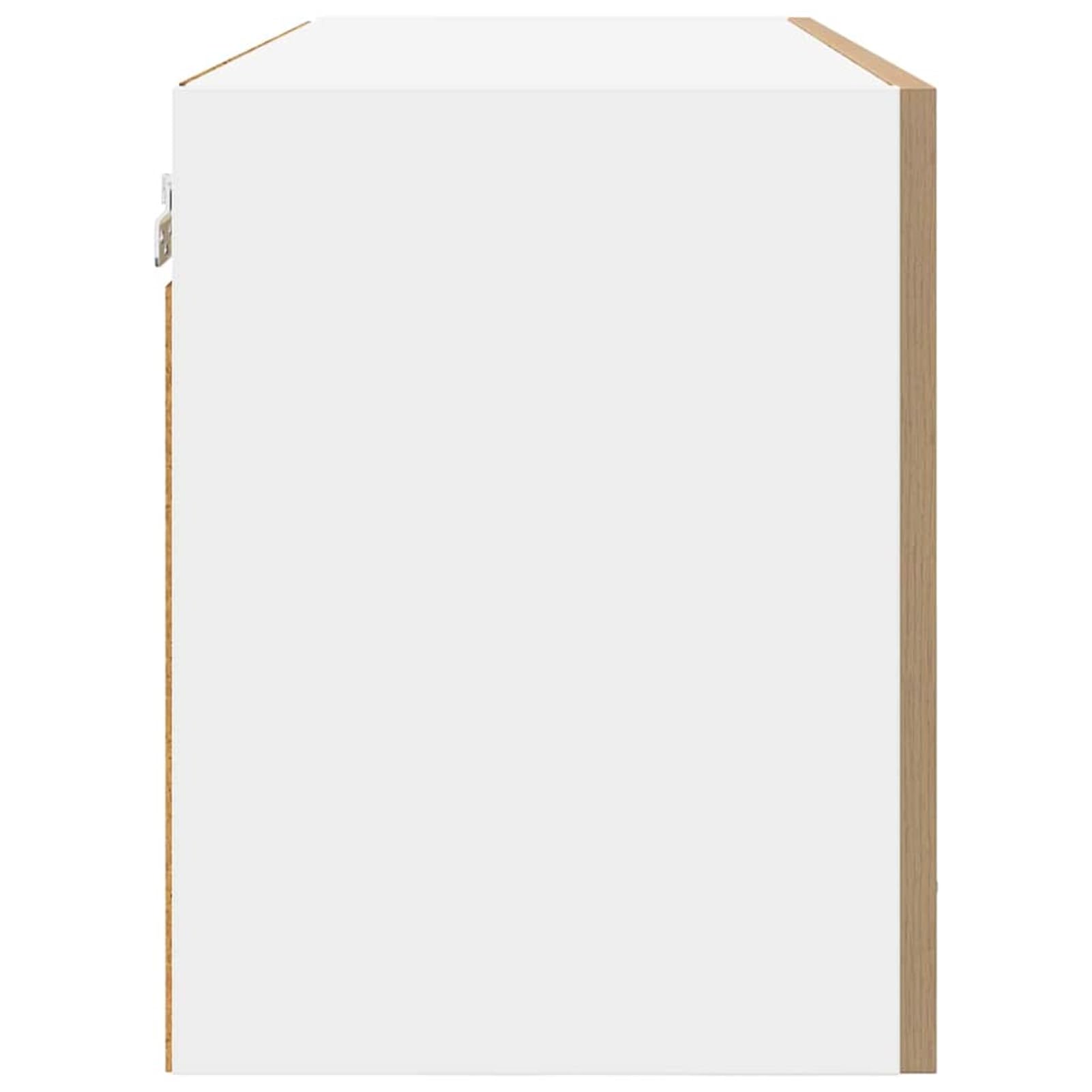 Armadietto pensile da cucina in rovere Artisan, 80 x 31 x 40 cm, con 2 ante incernierate, per cucina moderna
