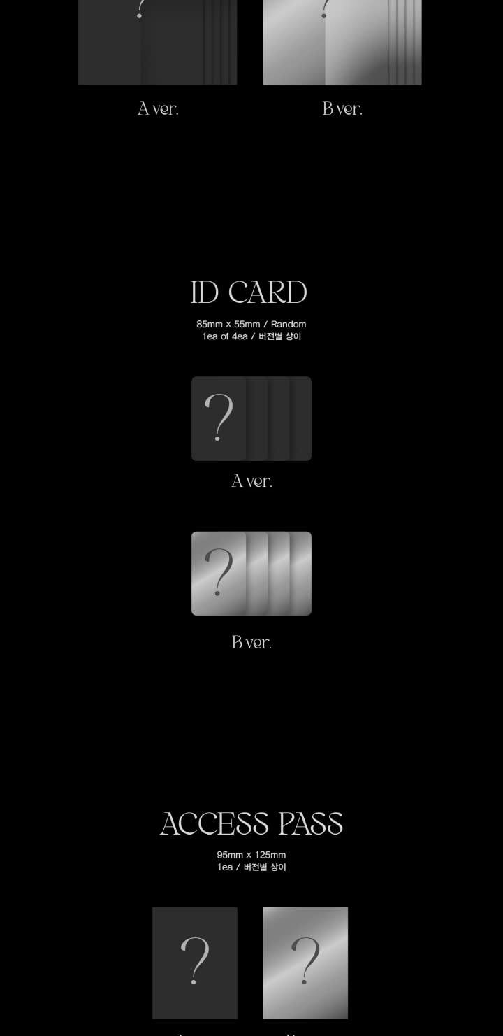 AB6IX A to B 5th EP Album 2 Version SET 1p Folding Poster On Pack+80p PhotoBook+1p Double Side PhotoCard+1p Unit PhotoCard+1p ID Card+1ea Access Pass+1ea Sticker+Tracking Sealed