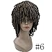 Produktbild Dreadlock Hair a Frican Braids Perücke Korkenzieher Locken Mittellange Synthetische Perücken