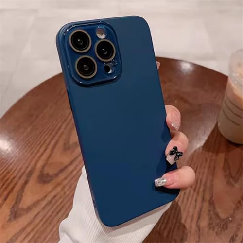 Coque intégrale ultra-fine iPhone 11 Pro Max mate anti-empreintes bleue