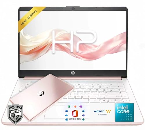 Image of HP Ultrabook Laptop with Copilot AI • 4GB RAM • 64GB SSD • Intel Core • Microsoft Microsoft 365 Included • Long Battery Life • Windows 11 • no Mouse • Lightweight Student Computer
