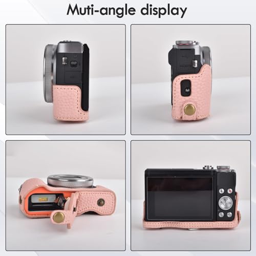 Funda Vintage de Cuero para Canon PowerShot G7X miniatura 3