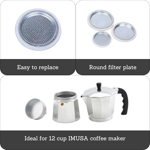 IMUSA Aluminium Stovetop Replacement Rubber Ring & Filter 12-Cups