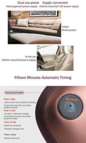 Alok electric back massage with heat, neck-peeth pain relief gifts for mother/dad/women Alok electric back massage with heat, neck-peeth pain relief gifts for mother/dad/women