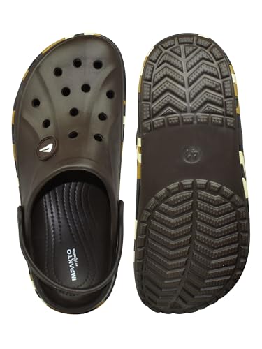 Image of Impakto by Ajanta Men's Classic Ultra Soft Clogs /Sandals with Adjustable Back Strap for Adult| Comfortable & Lightweight| Stylish & Anti-Skid|Indoor & Outdoor Waterproof Casual Mules Gents /Boys