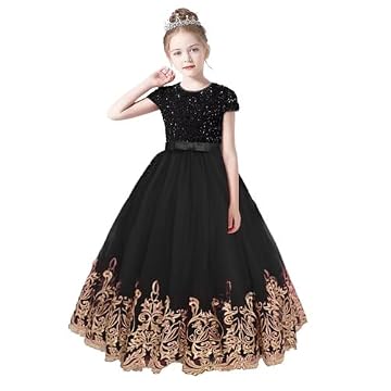 black velvet dress with gold embroidery