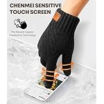 Winter Gloves for Men Women-Warm TouchScreen Cold Weather Gloves,Wool Knit Thermal Adults Gloves for Driving Texting - Image 3