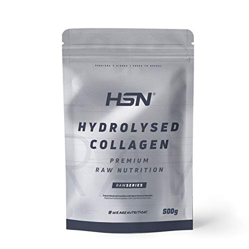 HSN Colágeno Hidrolizado Bovino en Polvo | Sin Sabor 500g = 50 Tomas por Envase de 10 Gramos Puro Colágeno por Dosis Diaria | Sin Añadidos ni Aditivos | No-GMO, Sin Gluten ni Lactosa, Sin Pescado