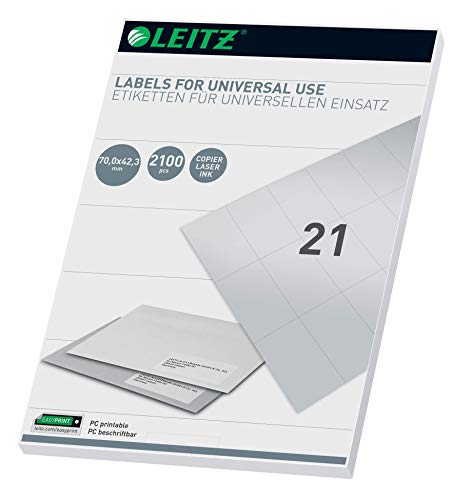 Étiquettes universelles Leitz pour éviter les bourrages d'impression sur PC