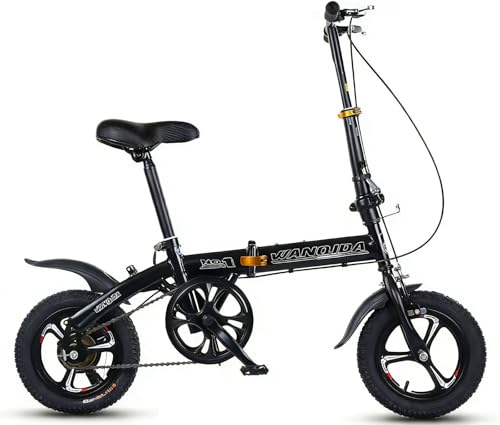 Mini Folding Bike, Ultra-Light City Bike with 150 kg Load Capacity, Quick 10-Second Fold, Thickened Steel Frame, Compact Design for Easy Storage and T