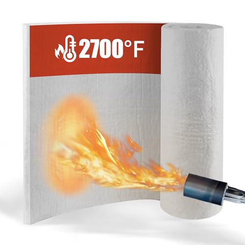 Ceramic Fiber Insulation Blanket (31.1\"x24\"x1\") Fireproof Insulation Kaowool for Dishwasher, Forge, Fireplace,Kilns, Stoves, Furnace 1500C/2700F