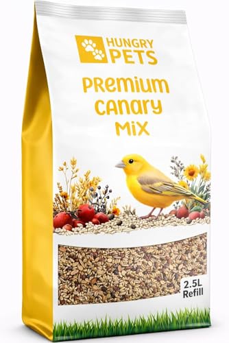 Hungry Pets Canary Seed Mix Food for Canaries & Small Songbirds 2.5L Refill Bag