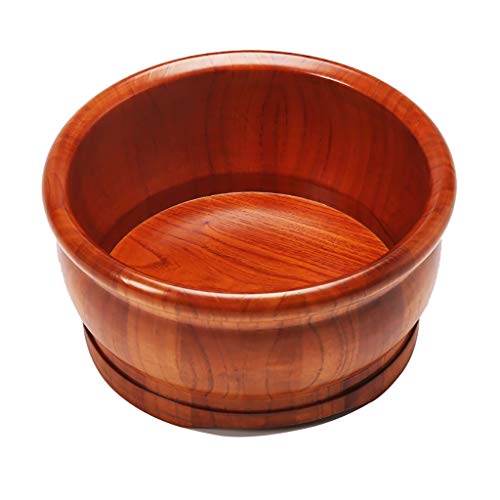 TBLOTYD Foot Barrel,Massage Wood Bath Bucket,Handmade,Footbaths Smooth Surface,Bathroom Accessories Present Vision Hopeful Selfless Dedication Friendship and Virtue