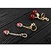 QWQJ Strawberry Key Chain Lovely Bag Charm Keychain Pendant Fashion Accessory Car Key Pendant Fruit Ornament For Children