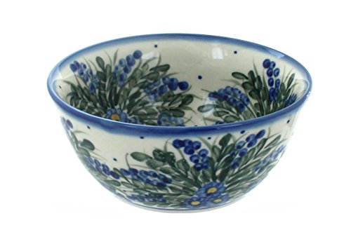 Blue Rose Polish Pottery Hyacinth Cereal Bowl