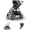Veer Switch&Roll All-Terrain Convertible Stroller Grows from Infant to Toddler, Reversible Seat, One-Hand Fold, Adjustable Suspension & Never-Flat XL Tires, Machine Washable, JPMA Certified