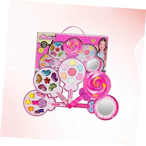 Toyvian 2 Caixas Kit De Cosmetologia Crianças Terno Meninas Terno Cosméticos Caso Para Menina Caixa
