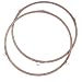 Cabilock 2 Uds Anillo de Rodillo de Microondas Universal Horno de Microondas Plato Giratorio Plato Bandeja Anillo de Soporte Giratorio