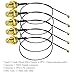 TUOLNK 5PCS IPX UFL to SMA Extension Cable, 12inch (30cm) SMA Female to IPX MHF1 Cord Antenna Pigtail Cable, Low Loss 1.13mm MHF1 to SMA Bulkhead Coaxial Cable 50ohm for Network Card, Mini PCI