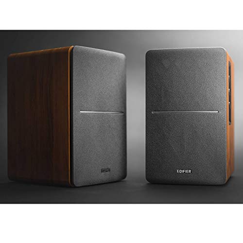 Edifier Studio R1280DB - 2.0 Bluetooth-Lautsprechersystem (42 Watt), Regallautsprecher mit Infrarot-Fernbedienung in Holzfarbe – Bild 3