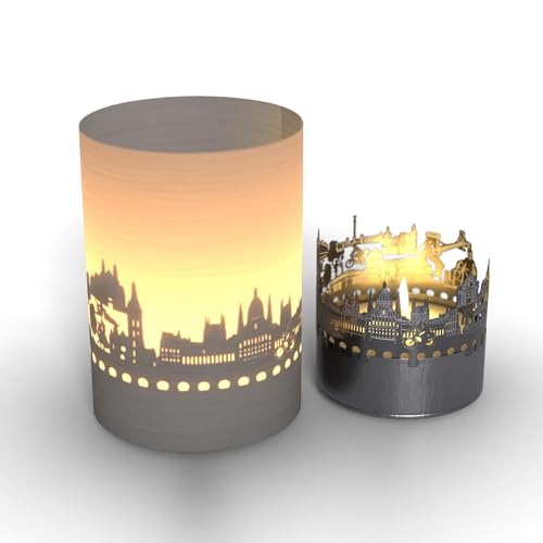 Budapest Skyline Tube T Light Juego de Sombras   Recuerdo mágico para los fanáticos de Budapest | Regalos de Budapest, Luz de Vela, Juego de Sombras