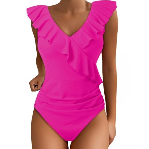 Trajes de baño adelgazantes con cuello en V para evitar humedad