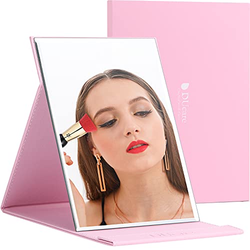 Ducare Portable Folding Vanity Mirror With Stand, Pink #TOP6