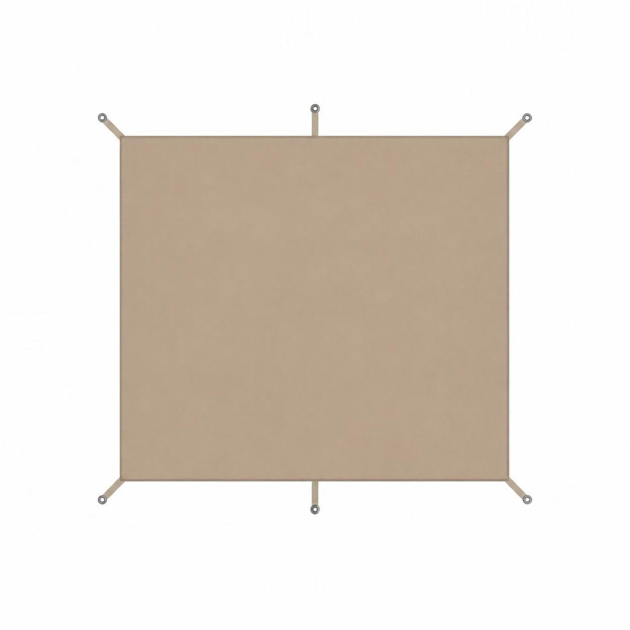 Zeltunterlage, Zeltplane, 3x4 m Khaki