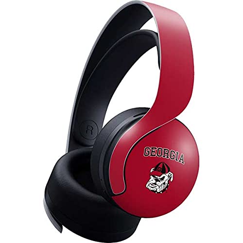 Skinit Decal Gaming Skin Compatible with Pulse 3D Wireless Headset for PS5 - Officially Licensed University of Georgia Bulldogs Logo Design