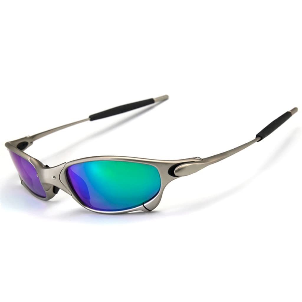 Top Sports Polarized Sunglasses Aluminum Metal Frame Riding Flash Iridium Mirror