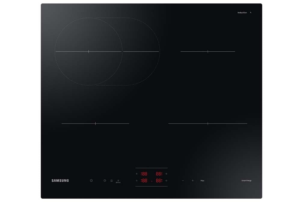 Samsung Ceramic Hob with 4 Cooking Zones, With Touch Control, Colour: Black, Material: Glass, C61R2AEE — view 4