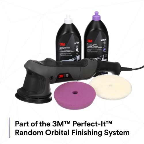 Perfect-It Almofada de composto de espuma orbital aleatória 3M, 130 mm, branca, PN34122, composição