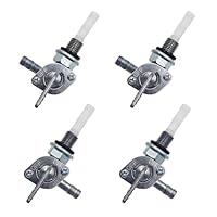 MIPIACE 4 Stück Benzinhahn Schalter Gas Kraftstoffhahn M10 Benzinhahn Universal Stromerzeuger Schalter Ventilpumpe Petcock Gastank Kraftstoff Die Schalter für Motorräder Karts Offroad Kraftstofftank