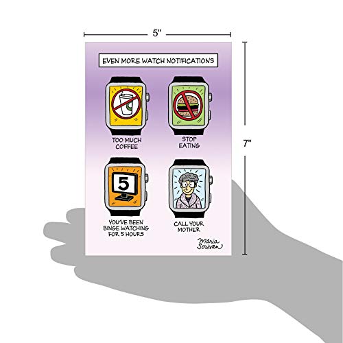 Nobleworks - Happy Mother's Day Card Funny (With Envelope) - Humor Greeting Notecard For Mom, Stepmom - Watch Notifications C3166Mdg #TOP5