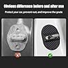 Car Door Latch Lock Trim Cover | Noise Reducing Protective Cover,4 Latch Lock Trim Cover, Carbon Fiber Car Door Decoration, Shock Absorbing Door Lock Protector #3